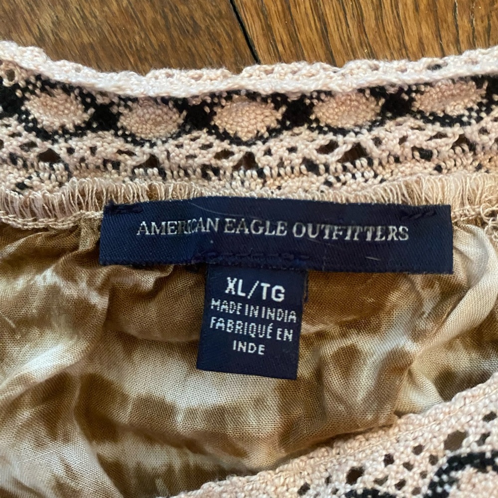 American Eagle Outfitters Cream and Brown Camisole - Picture 2 of 2